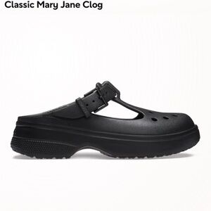 CROCS: Classic Black Mary Jane Clog